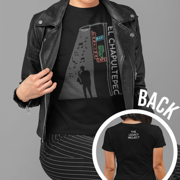 700-Neon Sign Jazz Man - Ladies' Short Sleeve Thumbnail