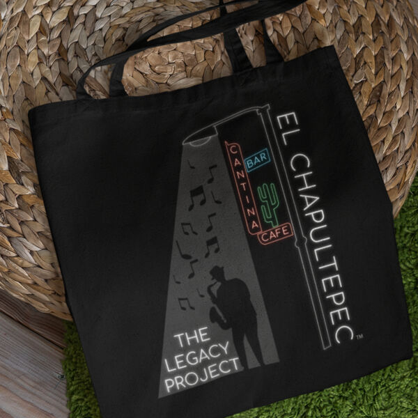 701-Neon Sign Jazz Man - Tote Bag Thumbnail